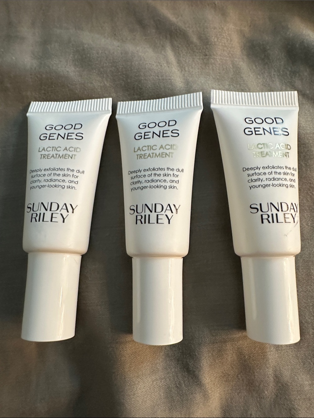 3x Sunday Riley Good Genes Lactic Acid Treatment Mini Travel Size 0.17oz/5ml Ea